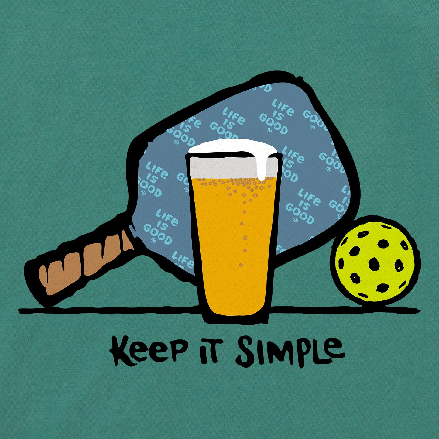 Men's Pickleball & Beer Short Sleeve Tee