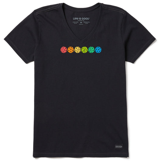 Women's Rally Pickleball Spectrum Short Sleeve Vee