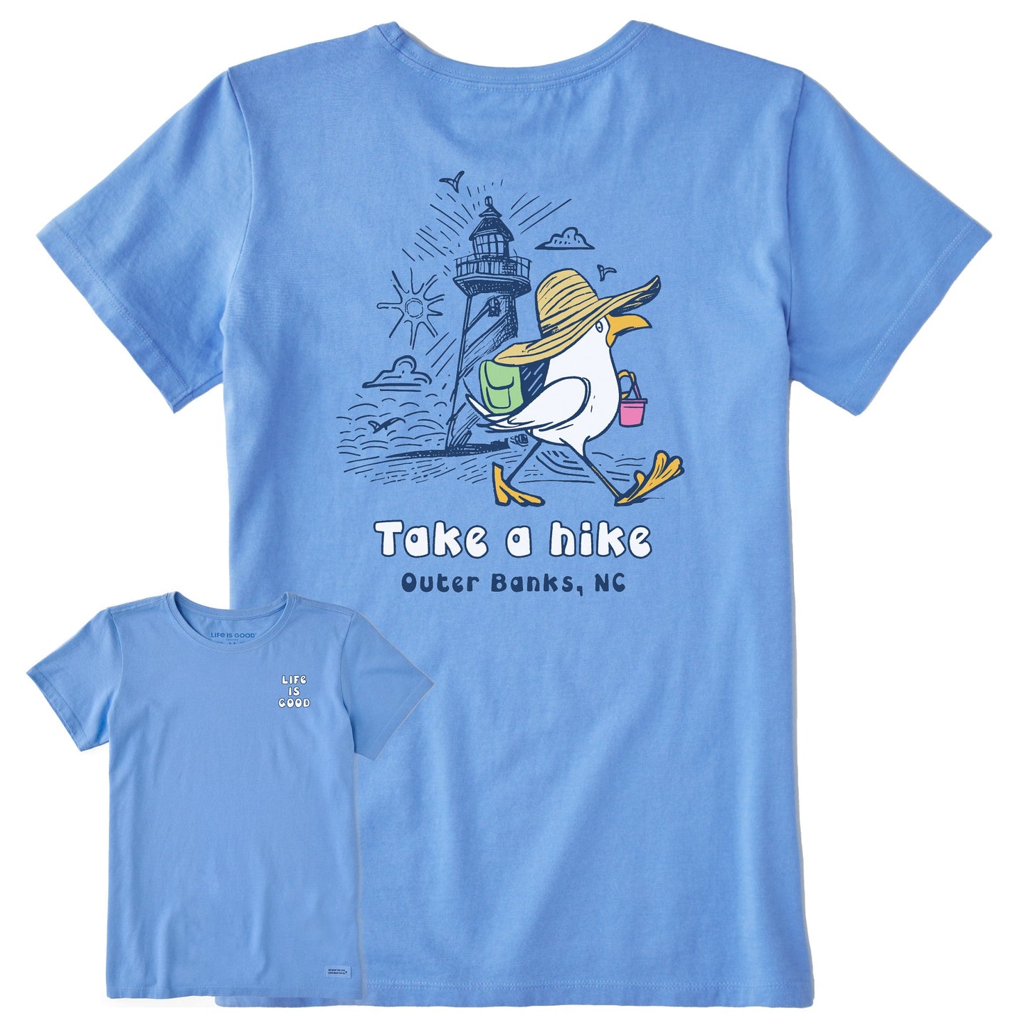 Women's Take a Hike Outerbanks Short Sleeve Crusher Tee