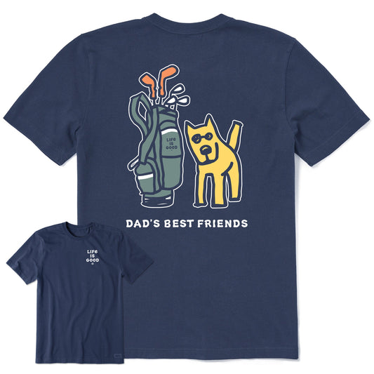 Men's Rocket Golf Dads Best Friends Short Sleeve Crusher Tee