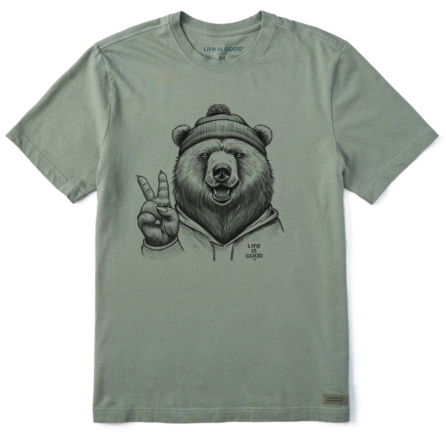 Men's Peaceful Grizzly Short Sleeve Tee