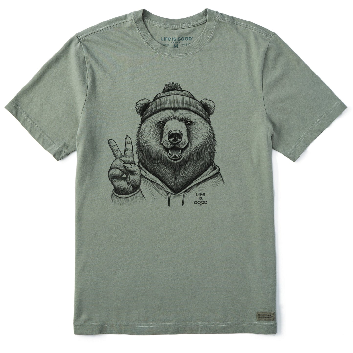 Men's Peaceful Grizzly Short Sleeve Tee