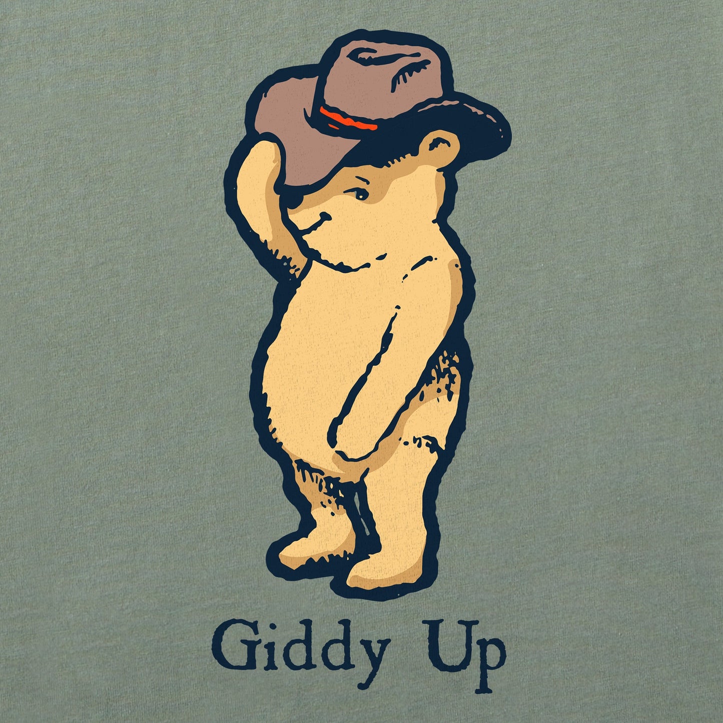 Women's Giddy Up Winnie Short Sleeve Crusher Boxy Tee