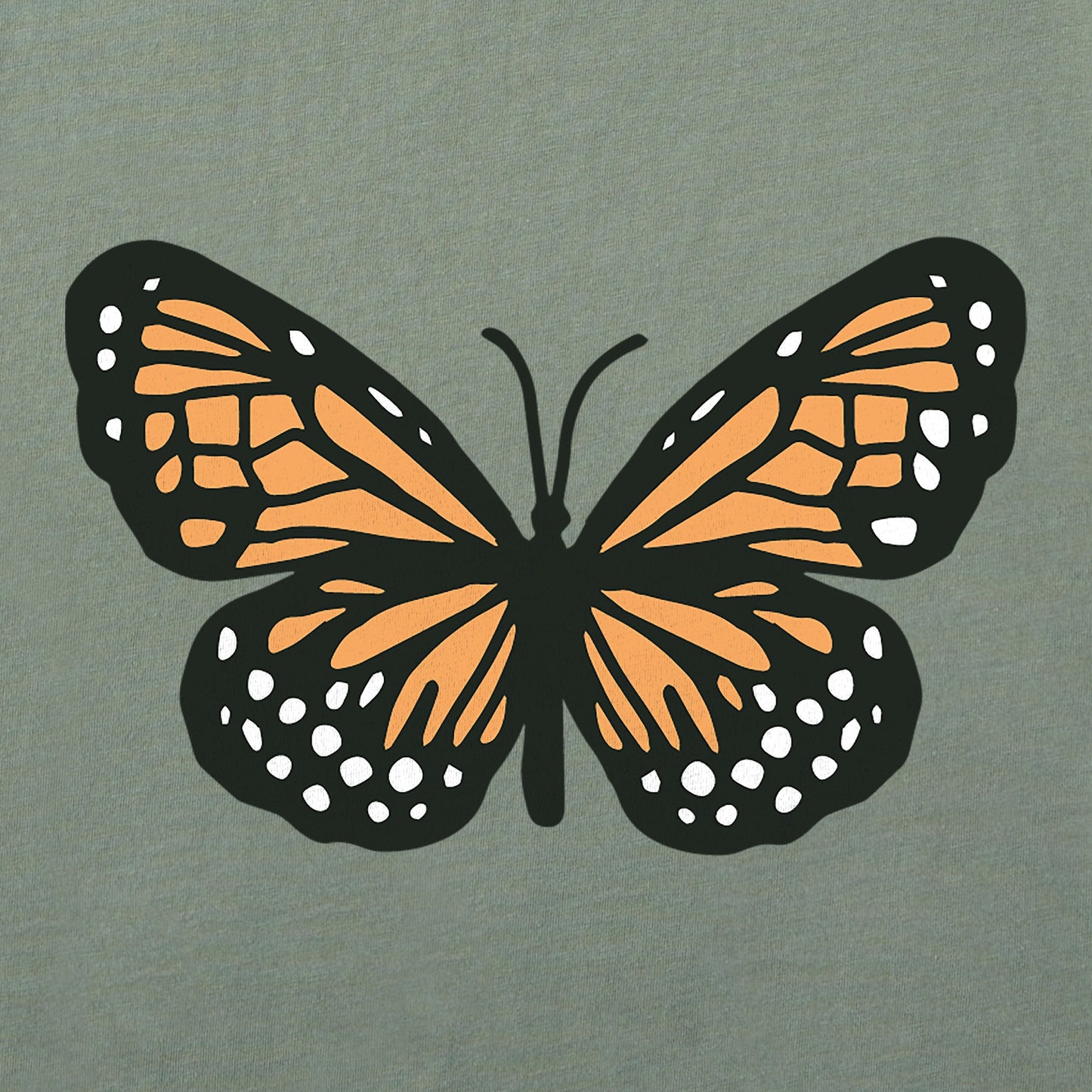 Women's Clean Butterfly Short Sleeve Crusher Boxy Tee