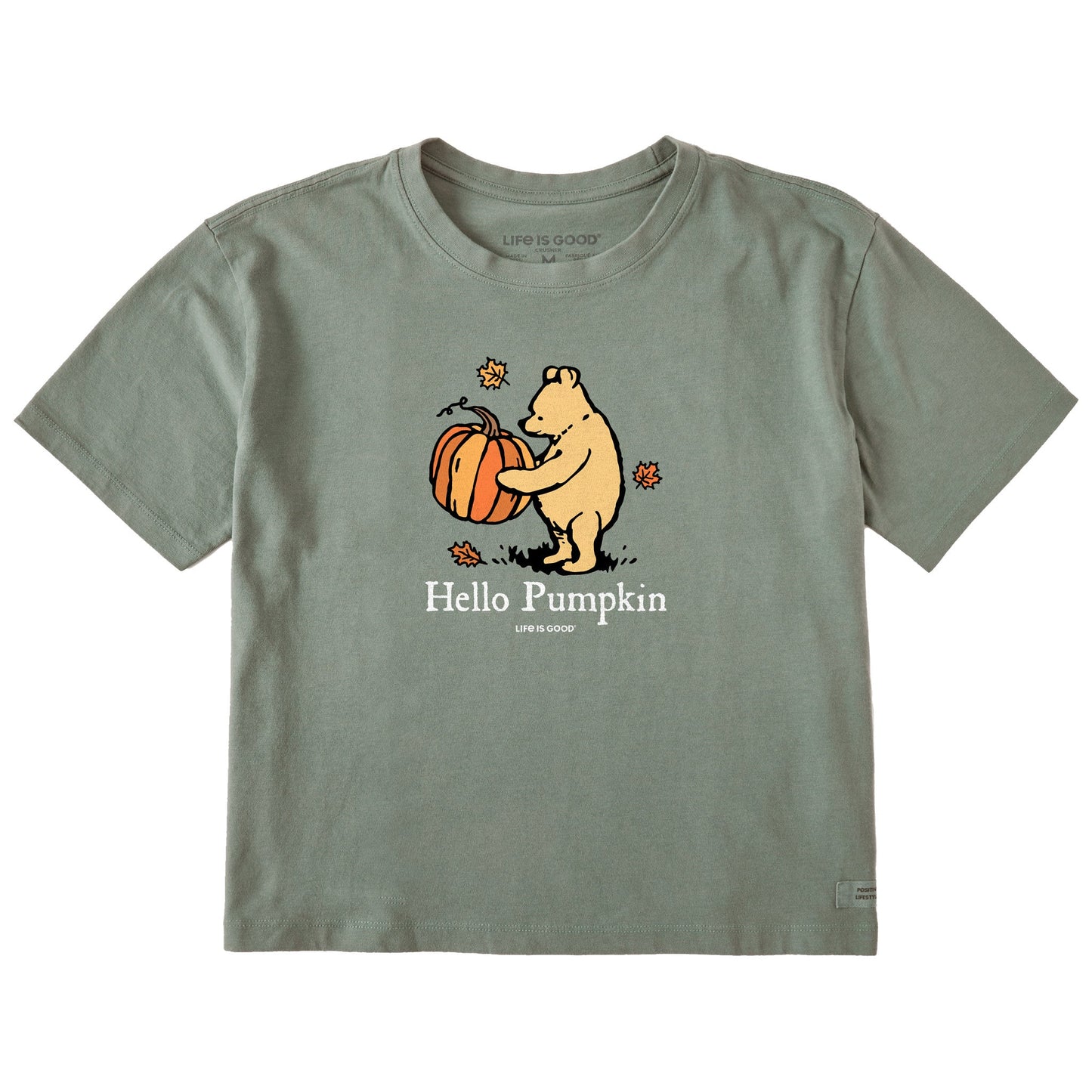 Women's Winnie Hello Pumpkin Short Sleeve Crusher Boxy Tee