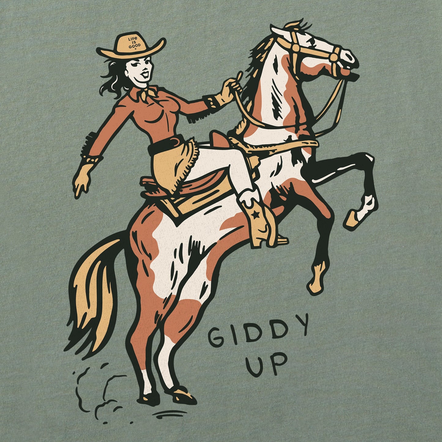Women's Giddy Up Short Sleeve Crusher Boxy Tee