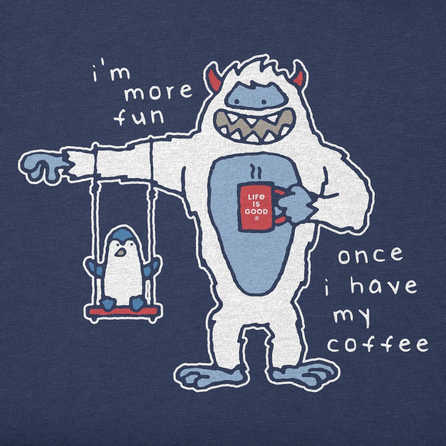 Men's Yeti Fun After Coffee Short Sleeve Crusher Tee