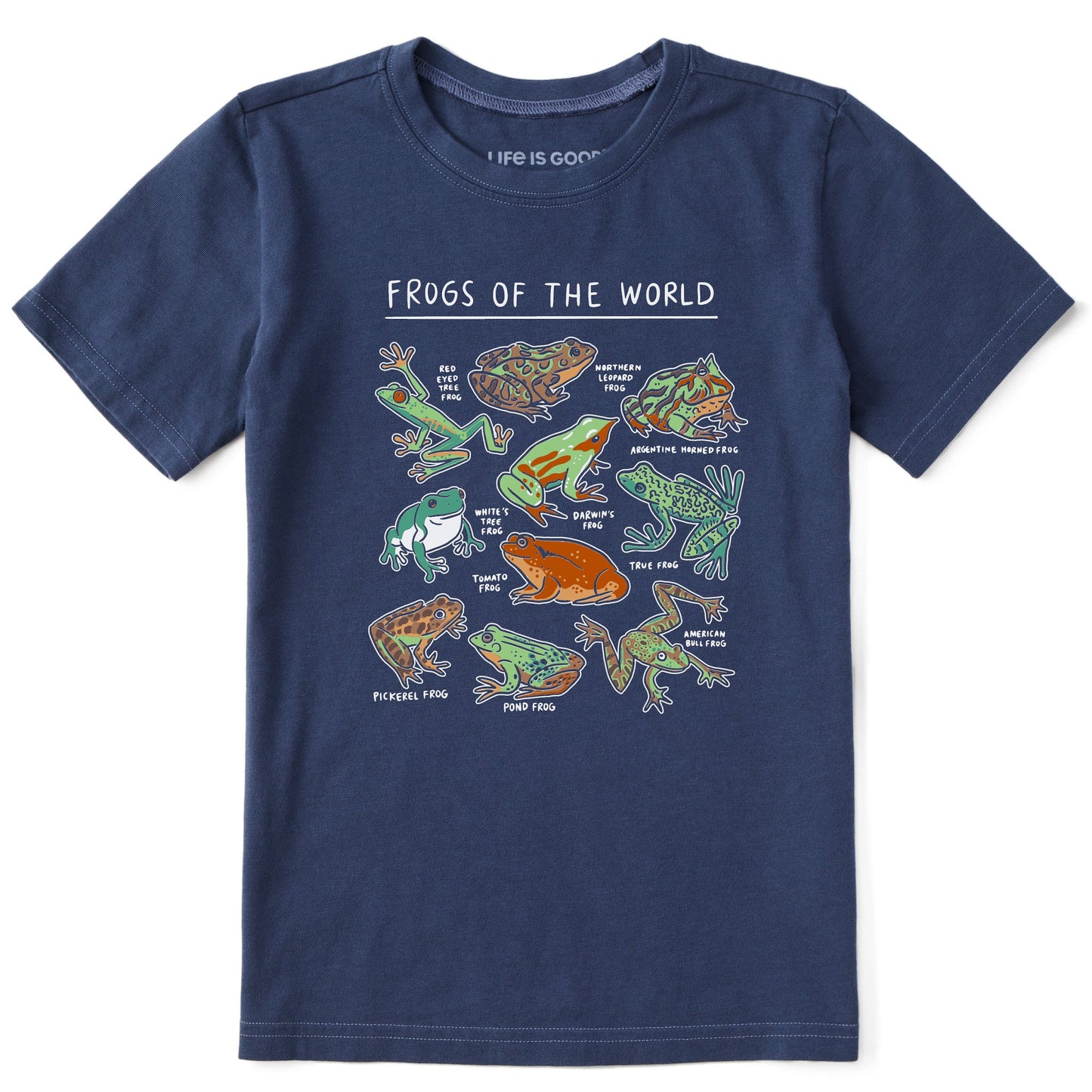 Kids Frogs of the World Short Sleeve Crusher Tee