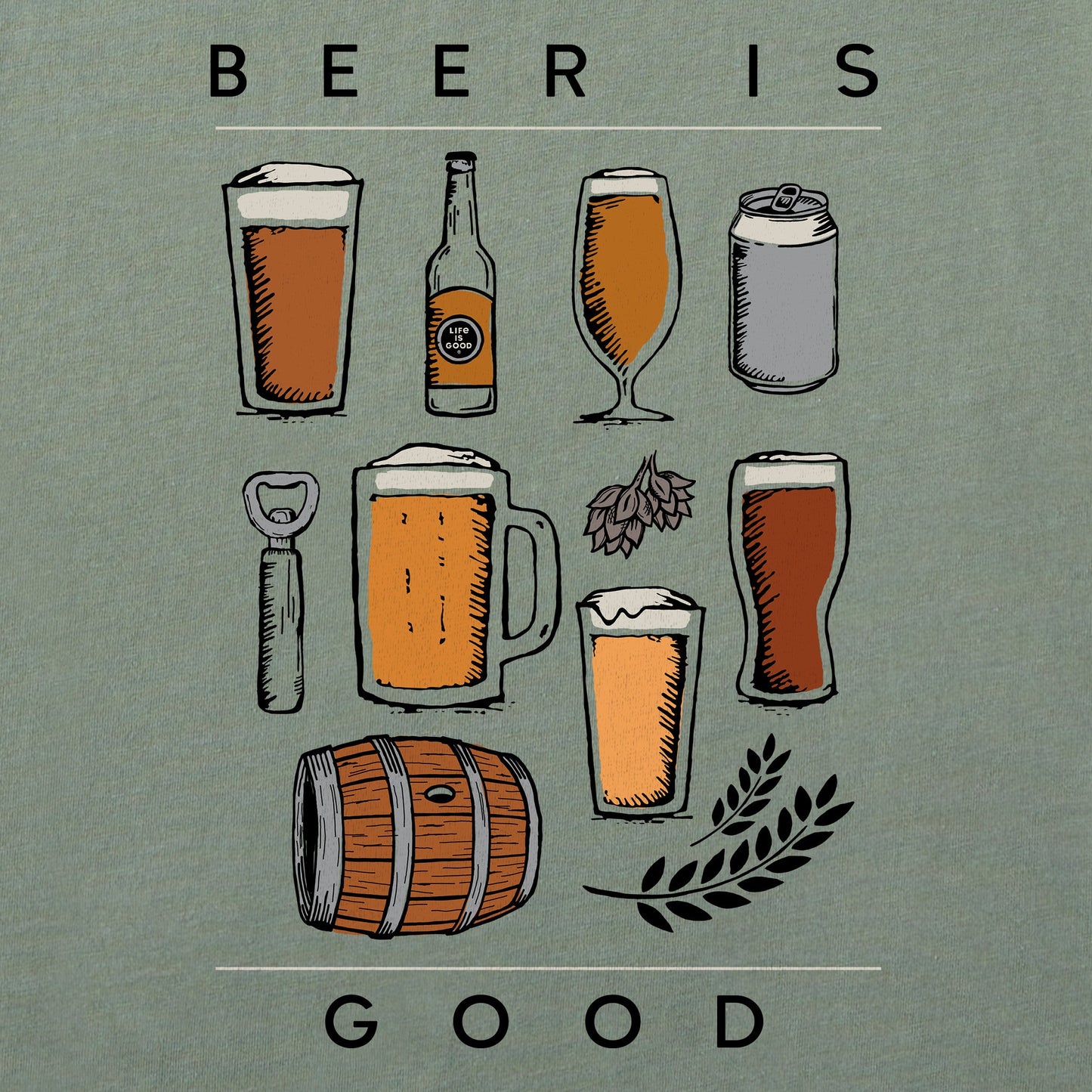 Women's Beer is Good Short Sleeve Crusher Boxy Tee