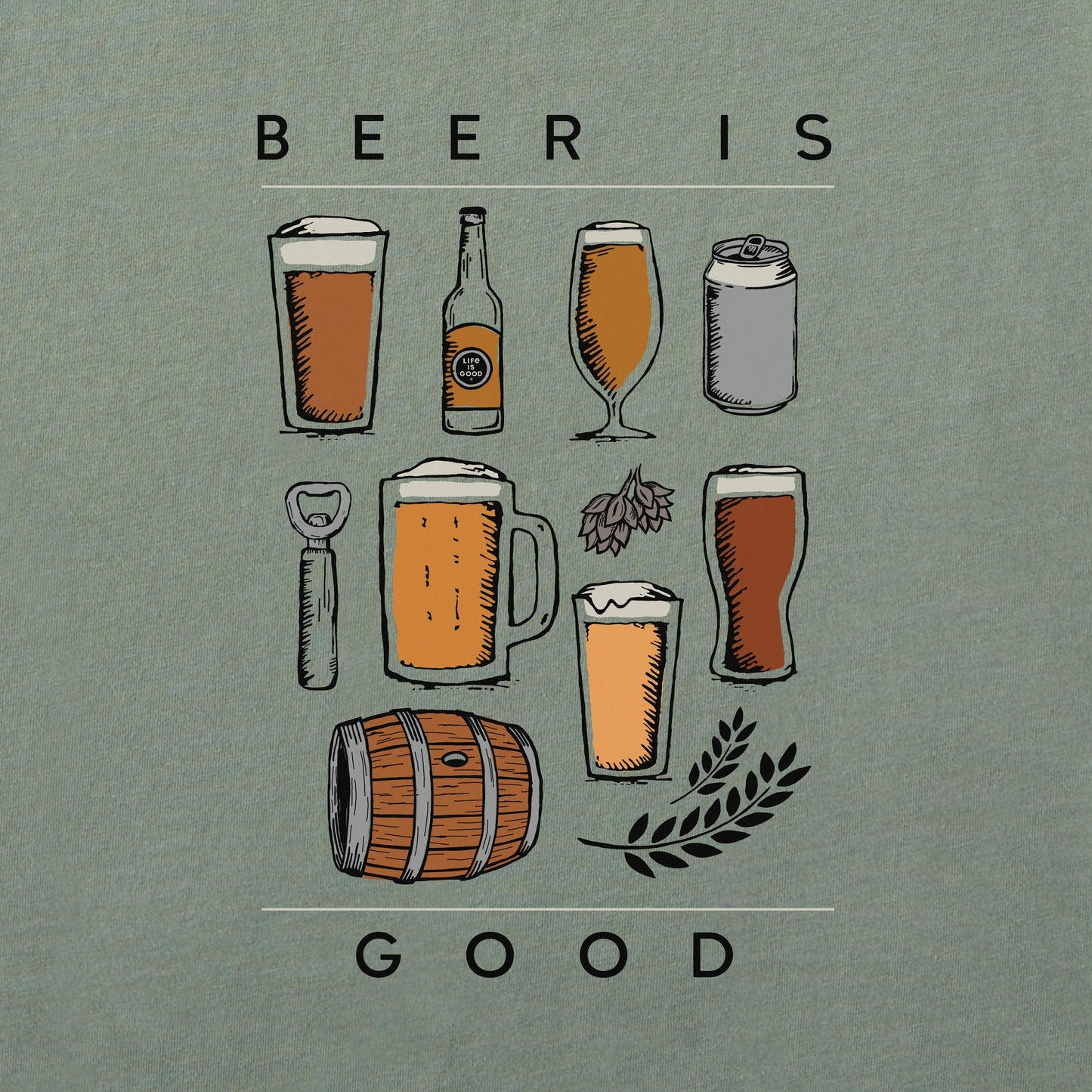 Women's Beer is Good Short Sleeve Crusher Boxy Tee