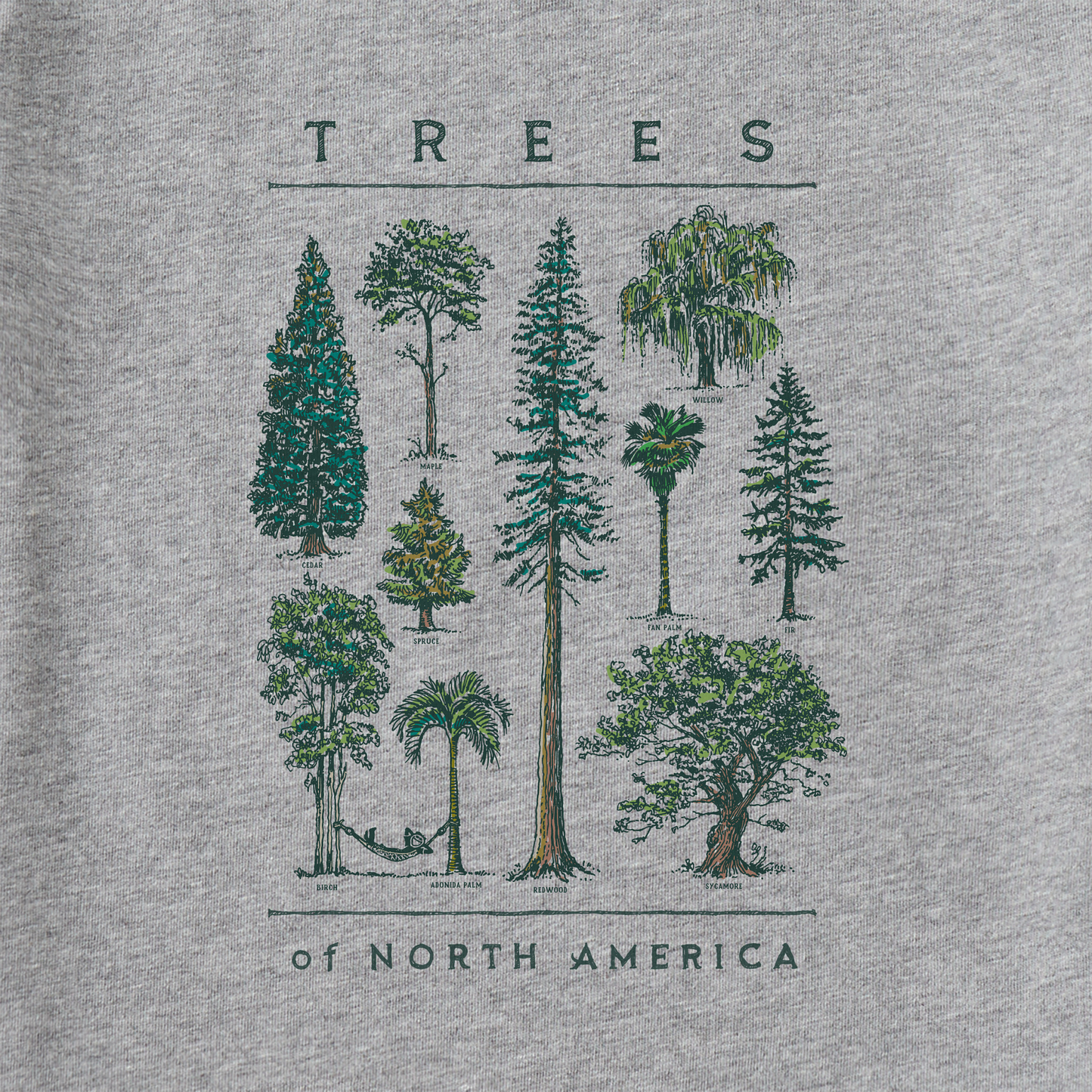 Men's Trees of North America Short Sleeve Crusher Tee