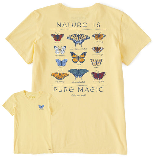 Women's Pure Magic Butterflies Short Sleeve Tee