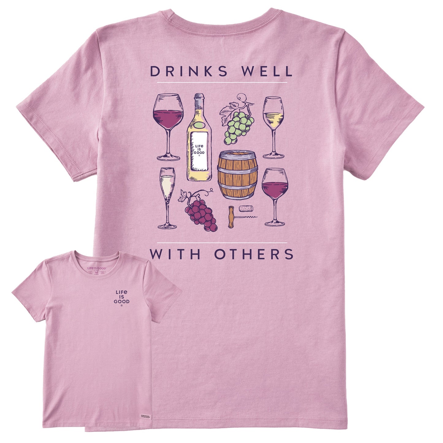 Women's Realaxed Drinks Well with Others Short Sleeve Tee