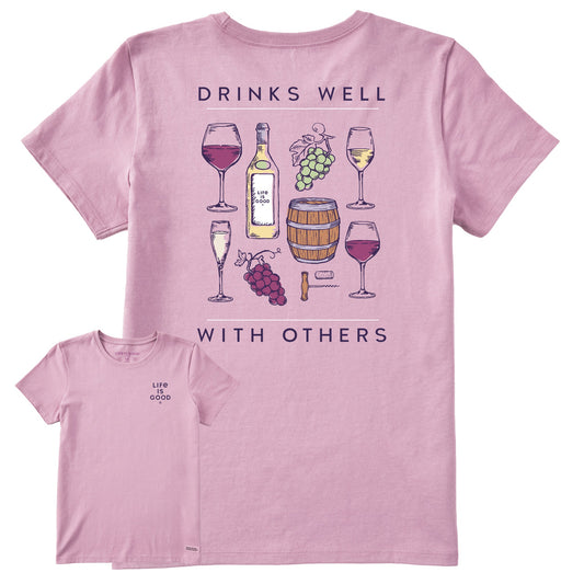 Women's Realaxed Drinks Well with Others Short Sleeve Tee