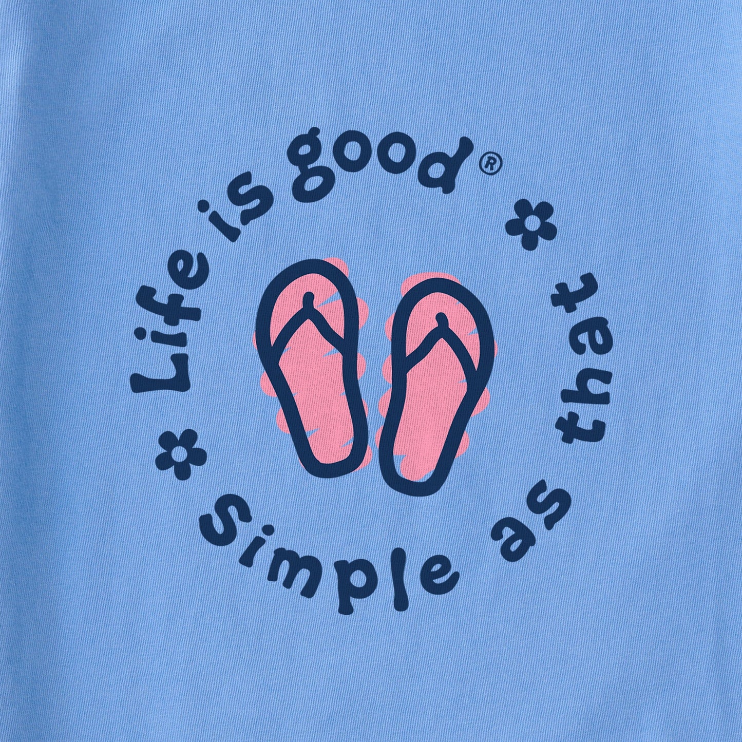 Women's Simple Flip Flops Short Sleeve Crusher Vee