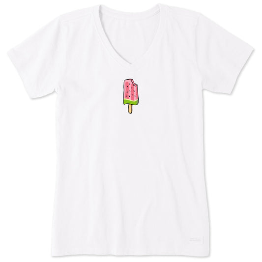 Women's Watermeloncicle Short Sleeve Crusher Vee