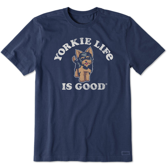 Men's Yorkie is Good Short Sleeve Crusher Tee