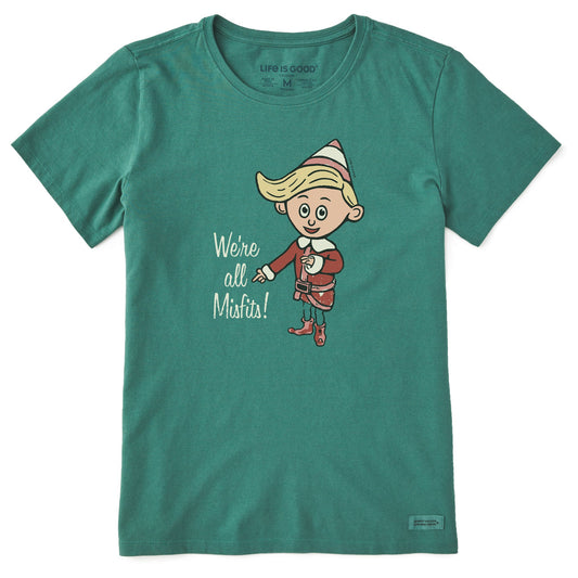 Women's We're All Misfits! Short Sleeve Crusher Tee