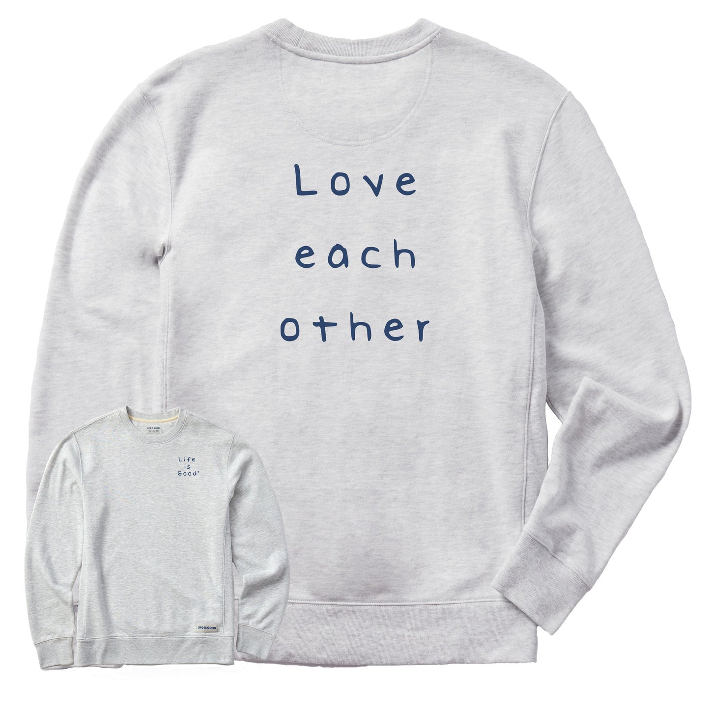 Men's Love Each Other Simply True Fleece Crew
