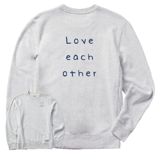 Men's Love Each Other Simply True Fleece Crew