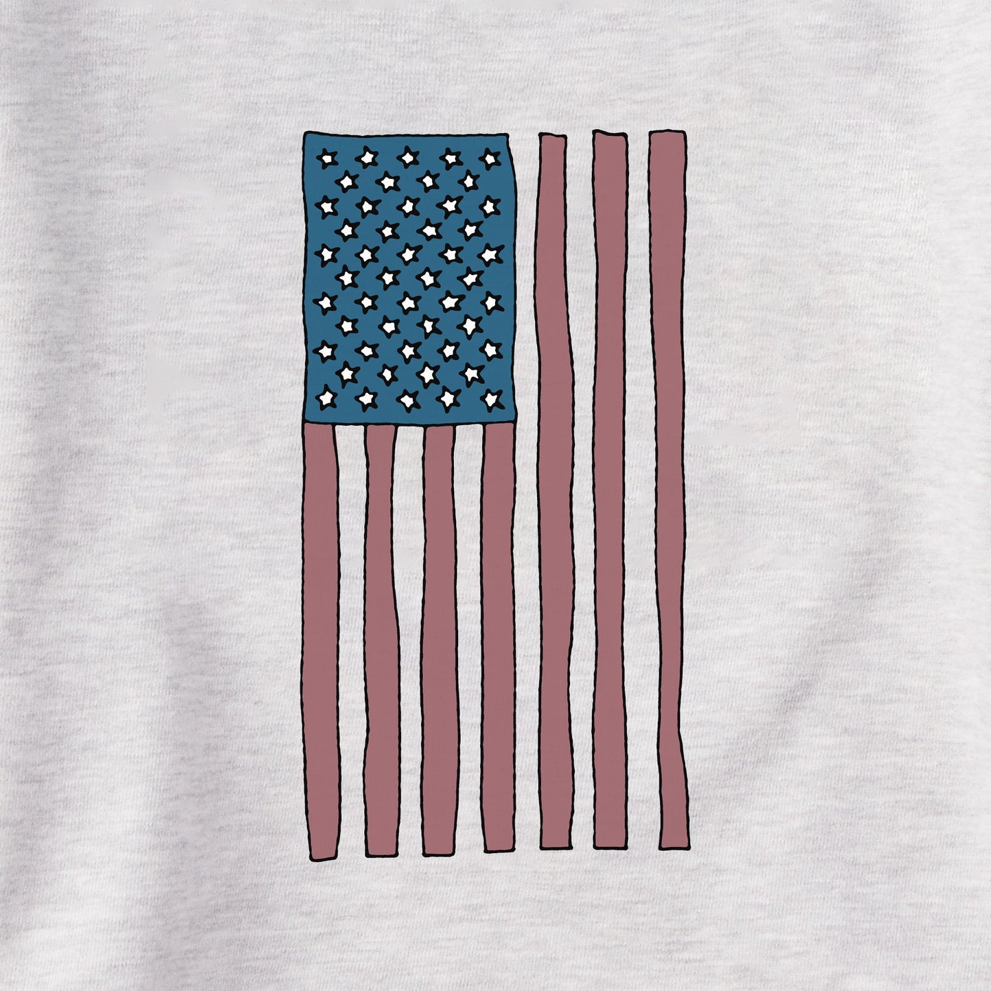 Men's Quirky Vertical Flag Simply True Fleece Crew
