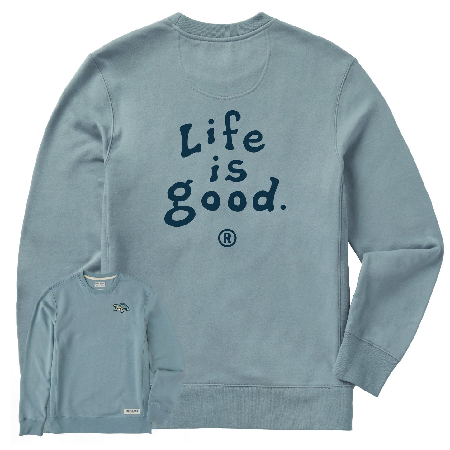 Men's LIG Vintage Wordmark Stacked Simply True Fleece Crew