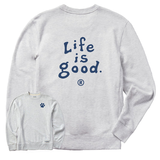 Men's LIG Vintage Wordmark Stacked Simply True Fleece Crew