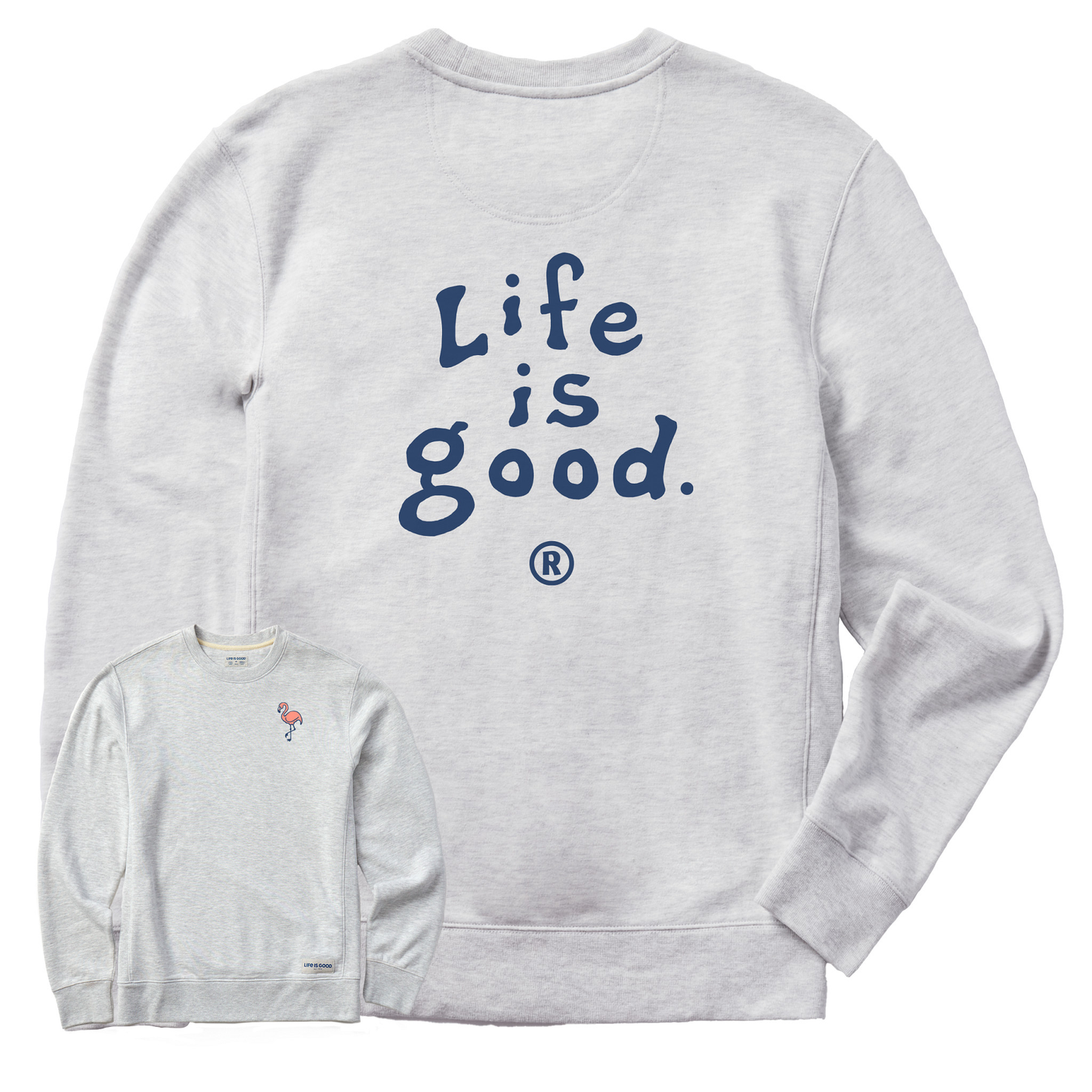 Men's LIG Vintage Wordmark Stacked Simply True Fleece Crew