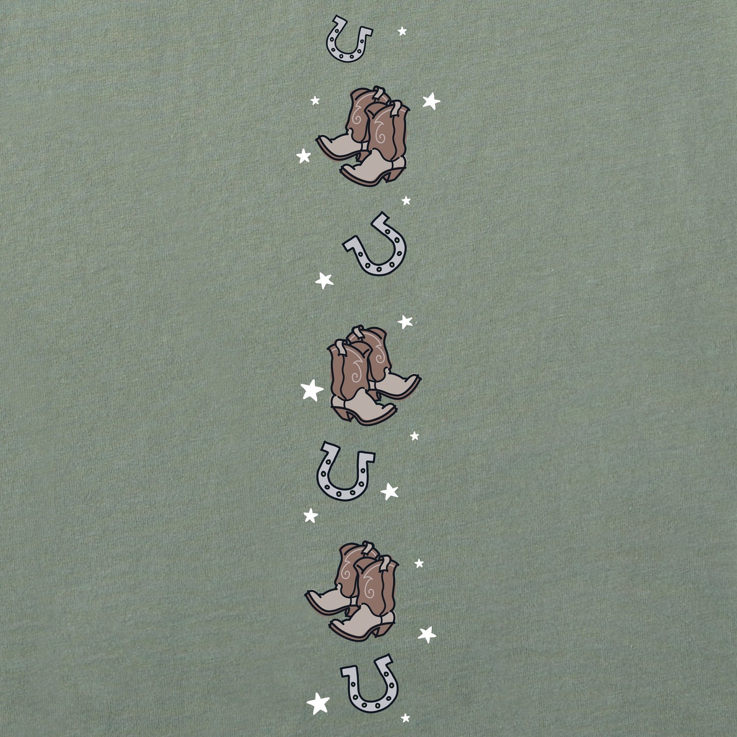 Women's Giddy Up Boots Long Sleeve Crusher Boxy Tee