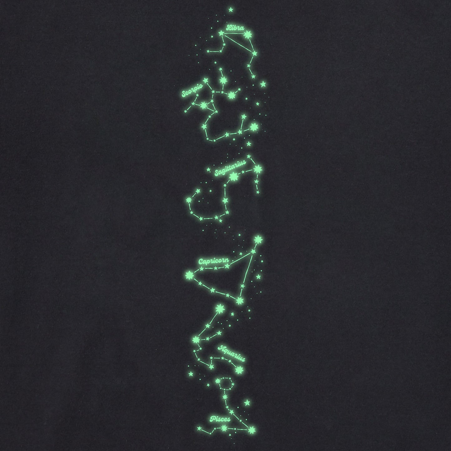 Women's Zodiac Constellations Long Sleeve Crusher Boxy Tee