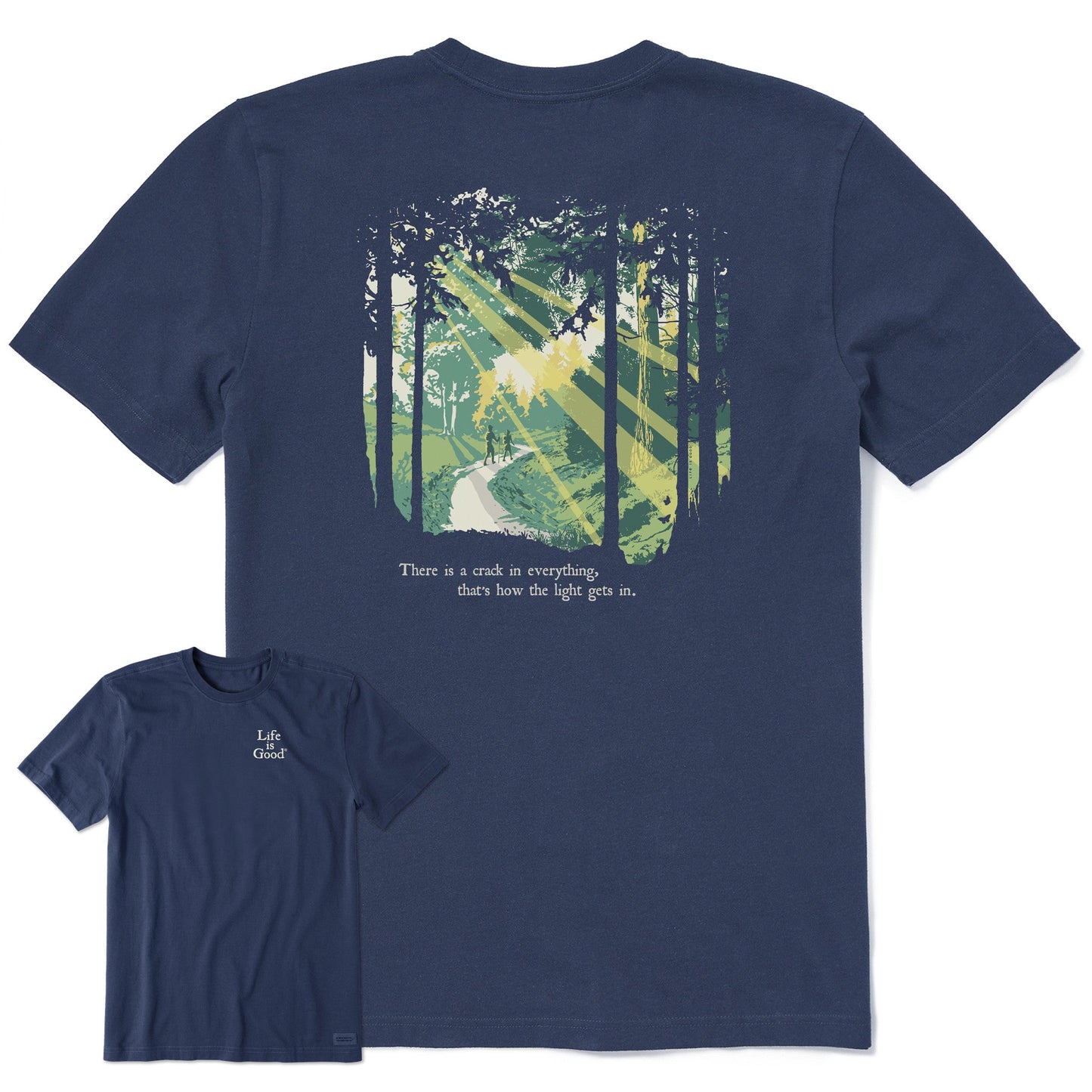 Men's Light Gets In Hike Short Sleeve Crusher Tee