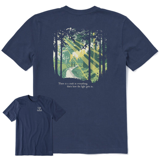 Men's Light Gets In Hike Short Sleeve Crusher Tee