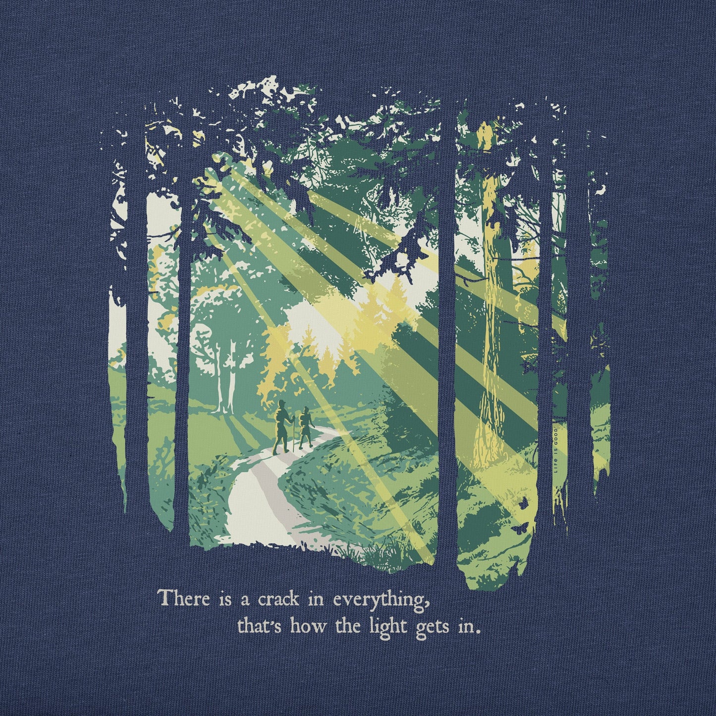 Men's Light Gets In Hike Short Sleeve Crusher Tee