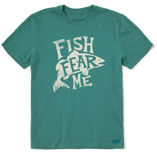 Men's Typeout Fish Fear Me Short Sleeve Crusher Tee