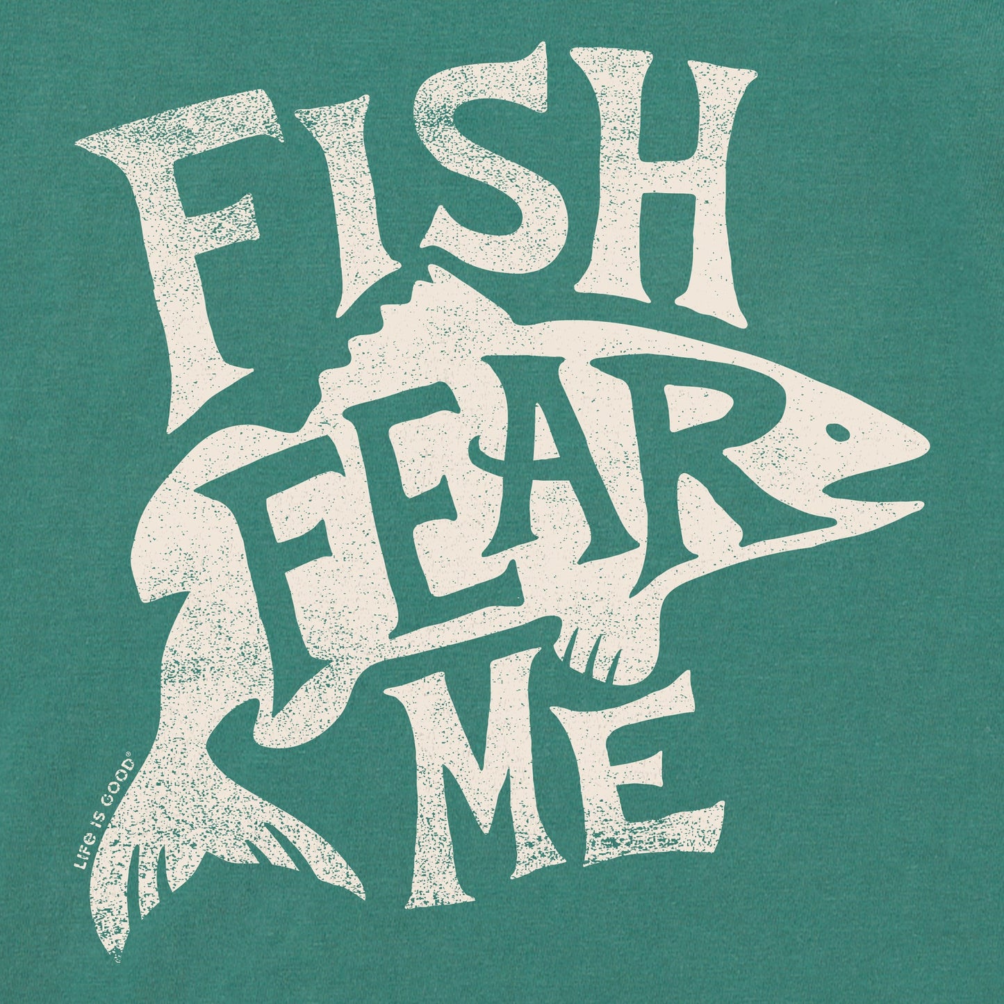 Men's Typeout Fish Fear Me Short Sleeve Crusher Tee