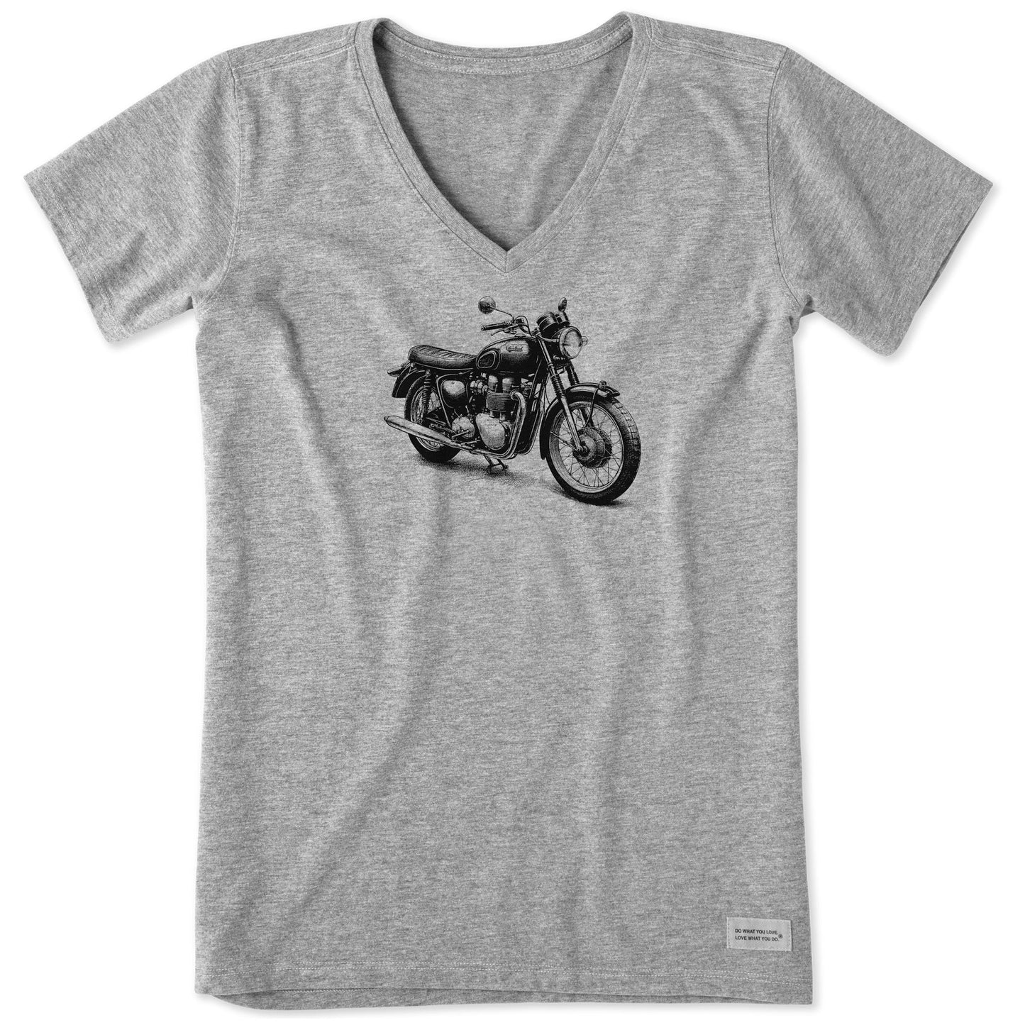 Women's Good Ride Motorcycle Short Sleeve Crusher Vee