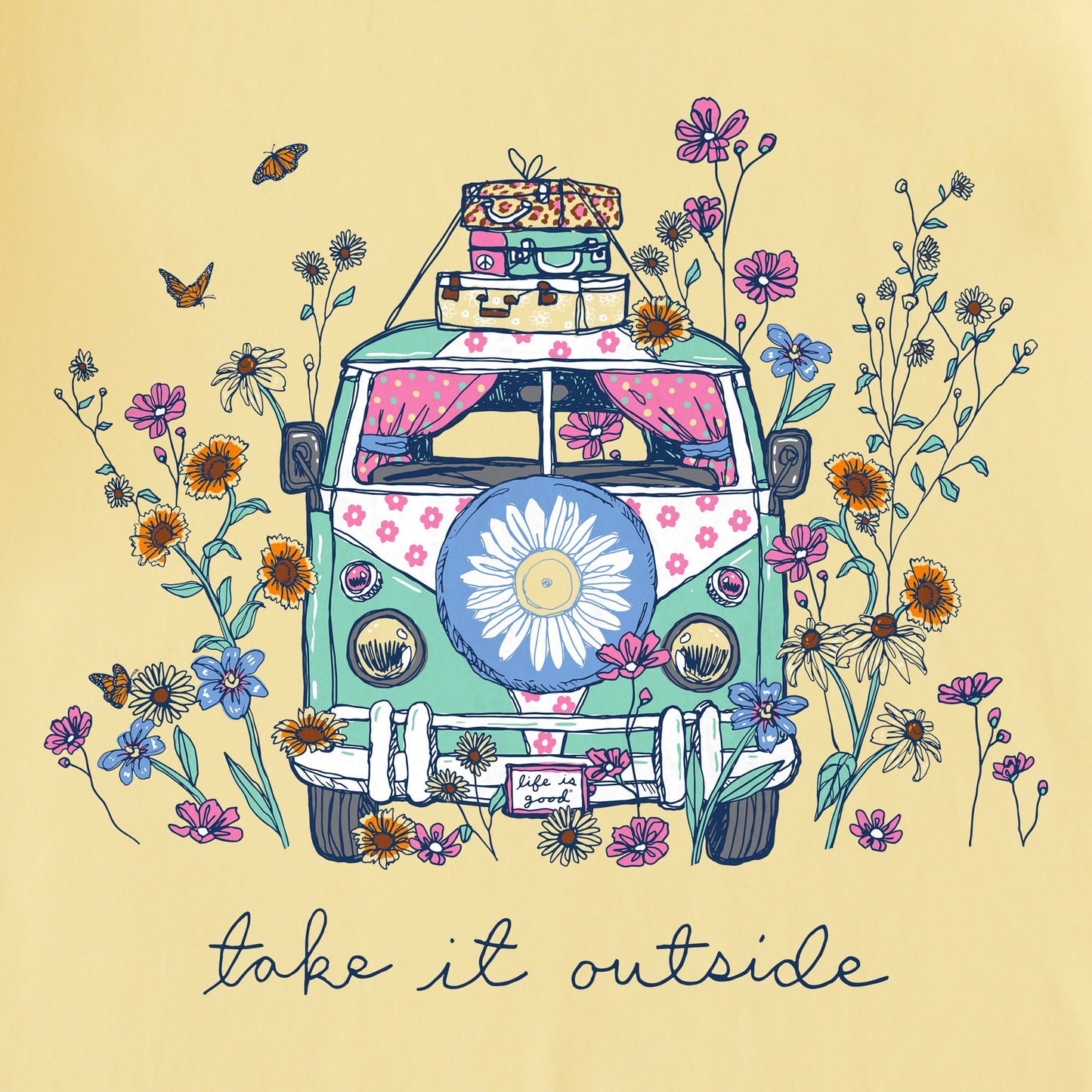 Women's Take It Outside Wildflower Van Short Sleeve Tee