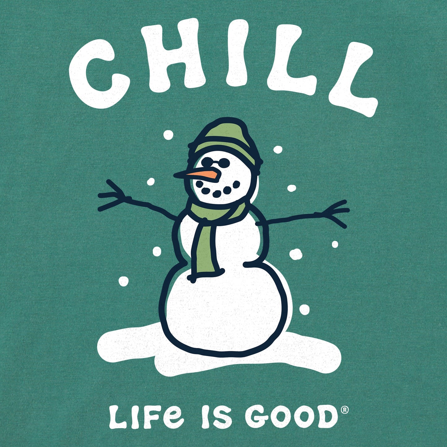 Men's Chill Snowman Short Sleeve Crusher Tee
