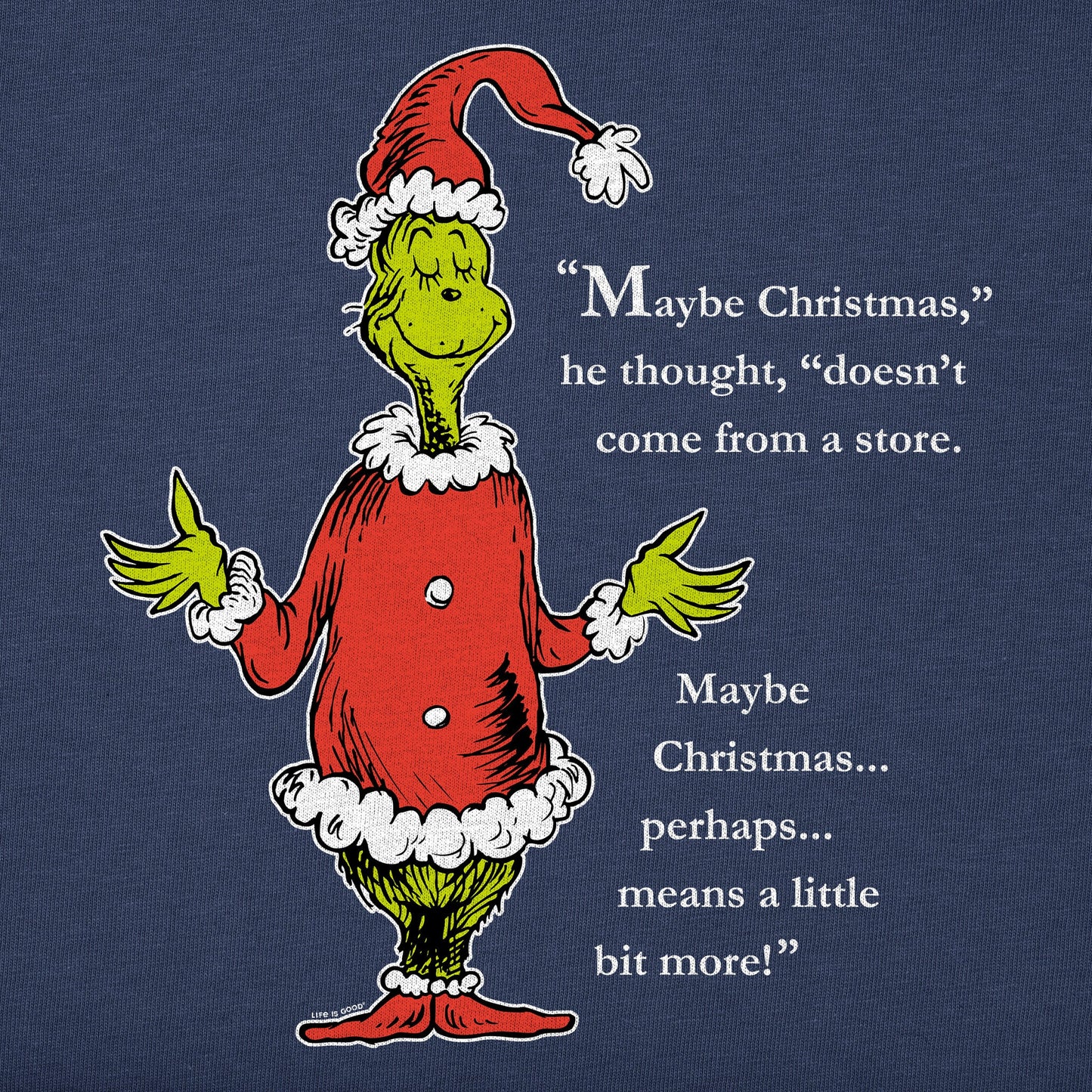 Men's Grinch Meaning of Christmas Long Sleeve Crusher Tee