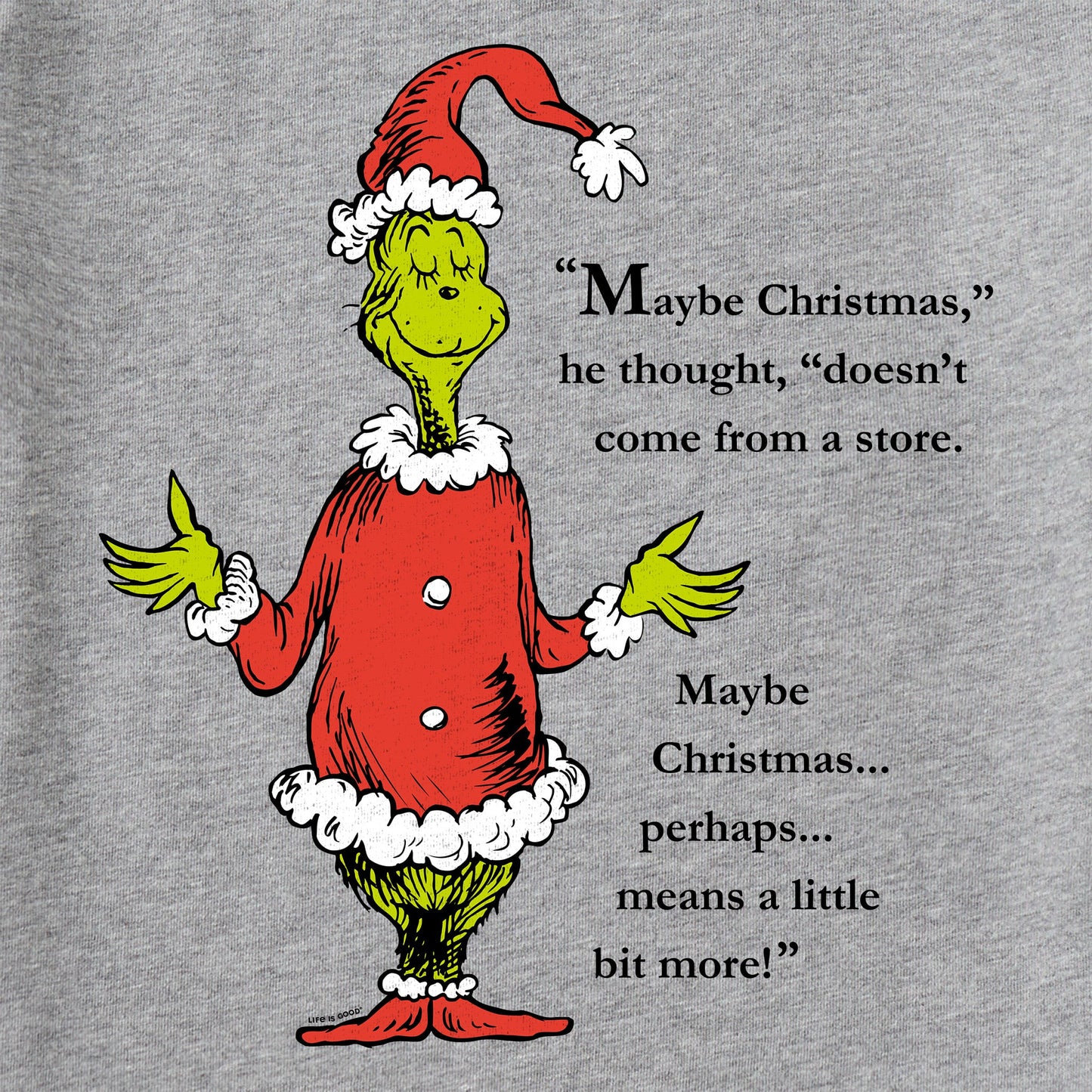 Women's Grinch Meaning of Christmas Long Sleeve Crusher Tee