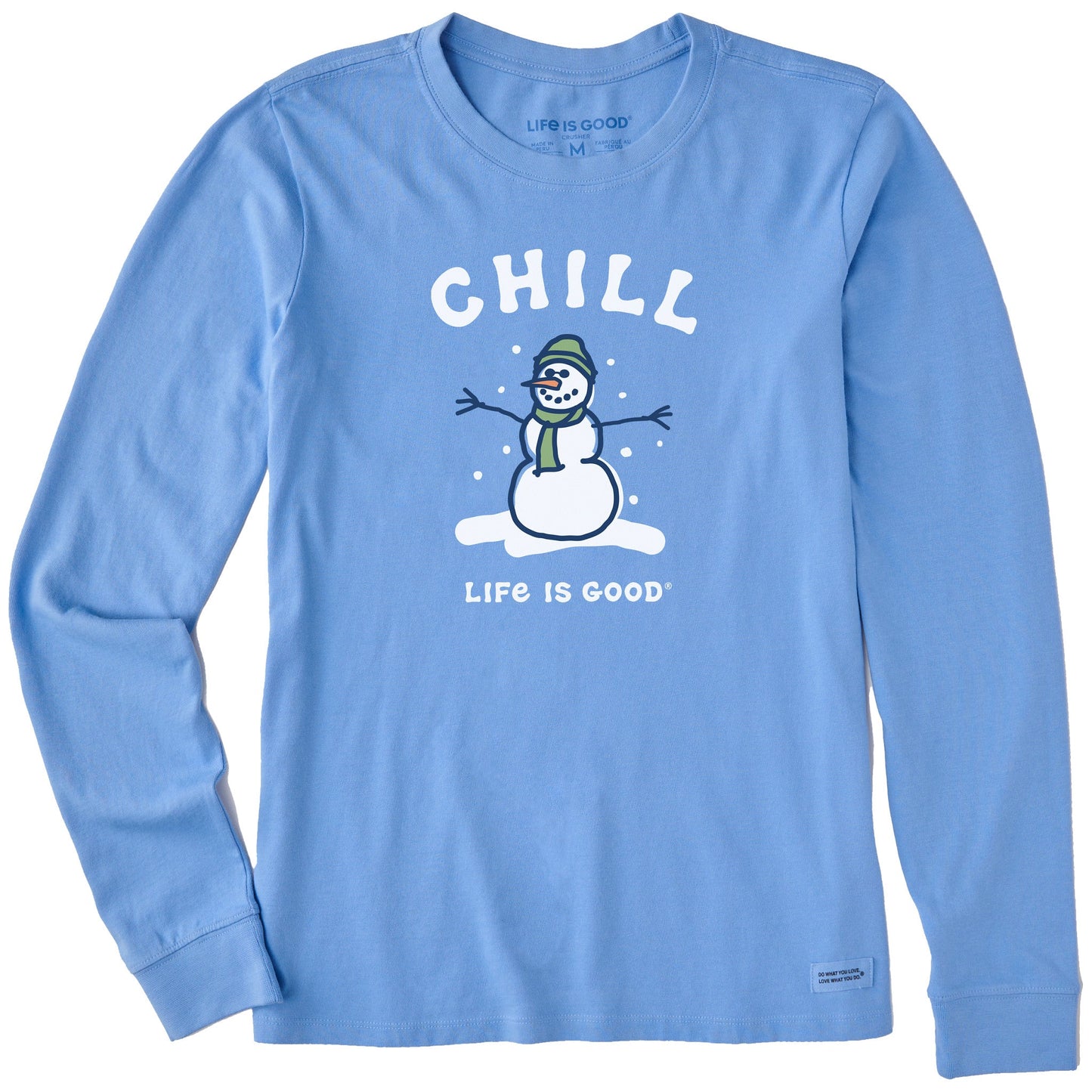 Women's Chill Snowman Long Sleeve Crusher Tee