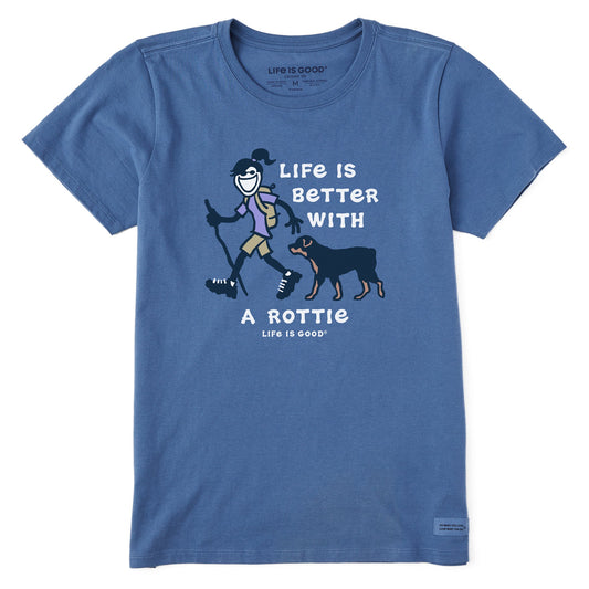 Women's Better With a Rottie Jackie Short Sleeve Tee