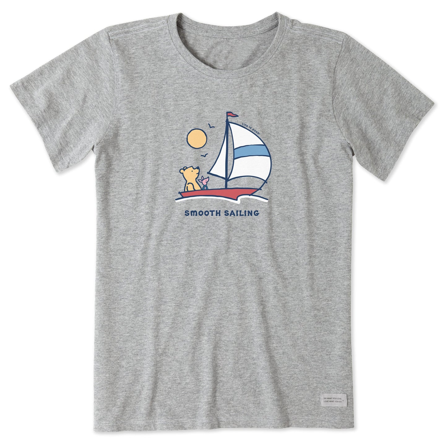 Women's Smooth Sailing Sailboat Winnie Short Sleeve Crusher Tee