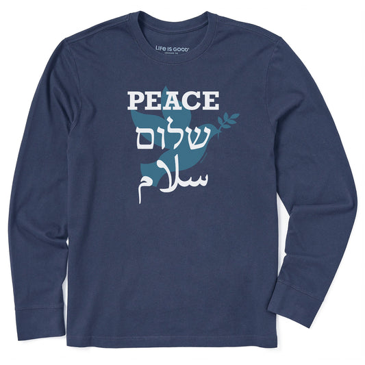 Men's Universal Peace Long Sleeve Crusher Tee