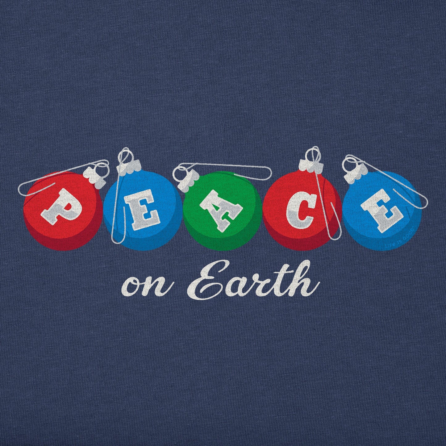 Men's Peace Ornaments Long Sleeve Crusher Tee