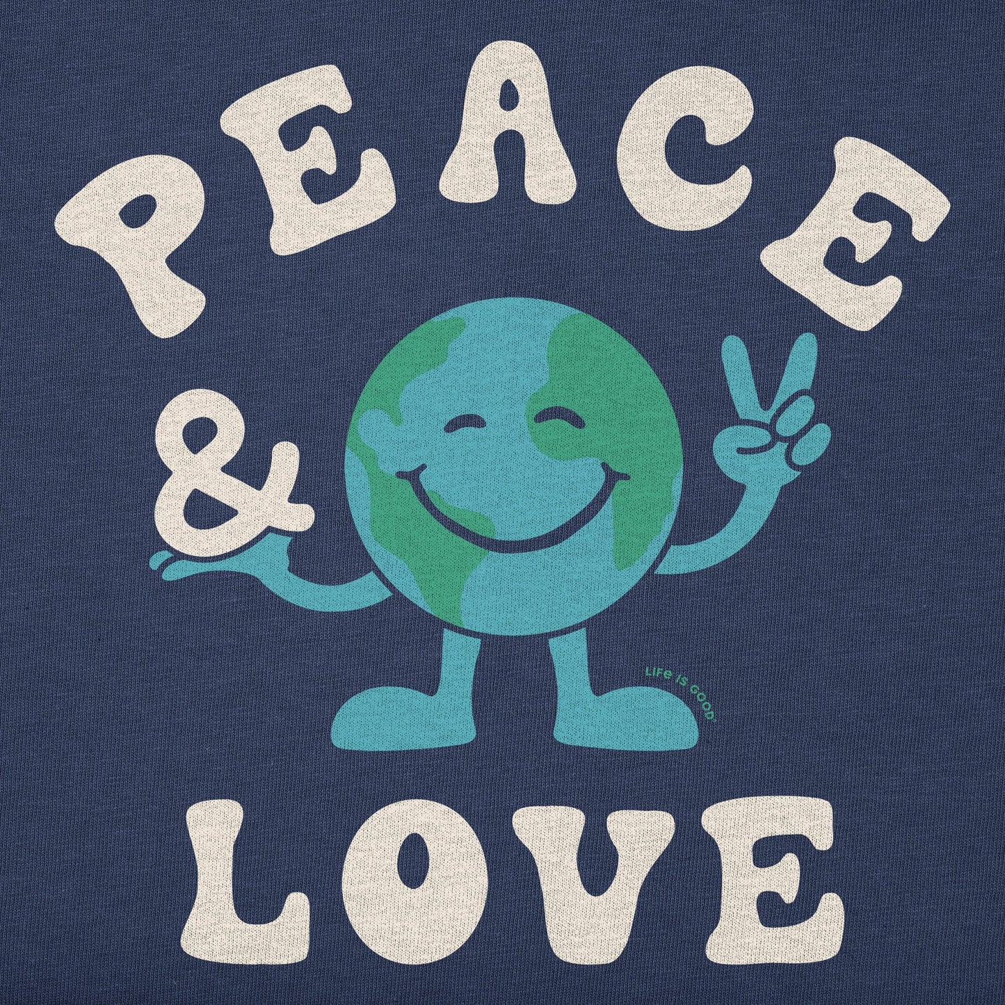 Kids Peace & Love Earth Short Sleeve Crusher Tee