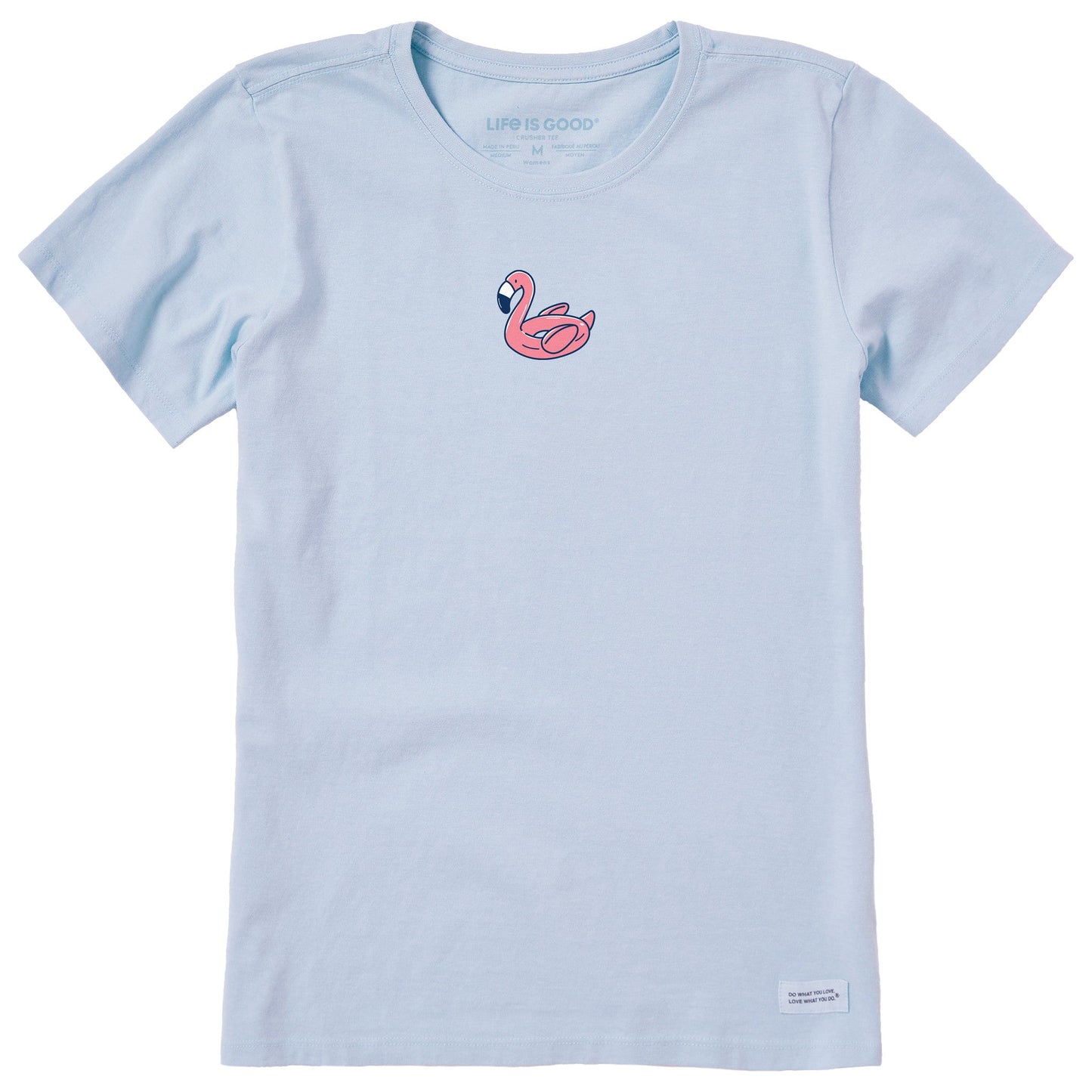 Women's Flamingo Floatie Short Sleeve Crusher Tee