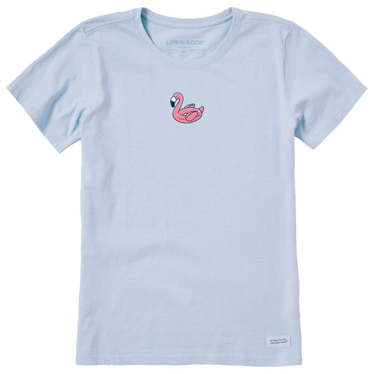 Women's Flamingo Floatie Short Sleeve Crusher Tee