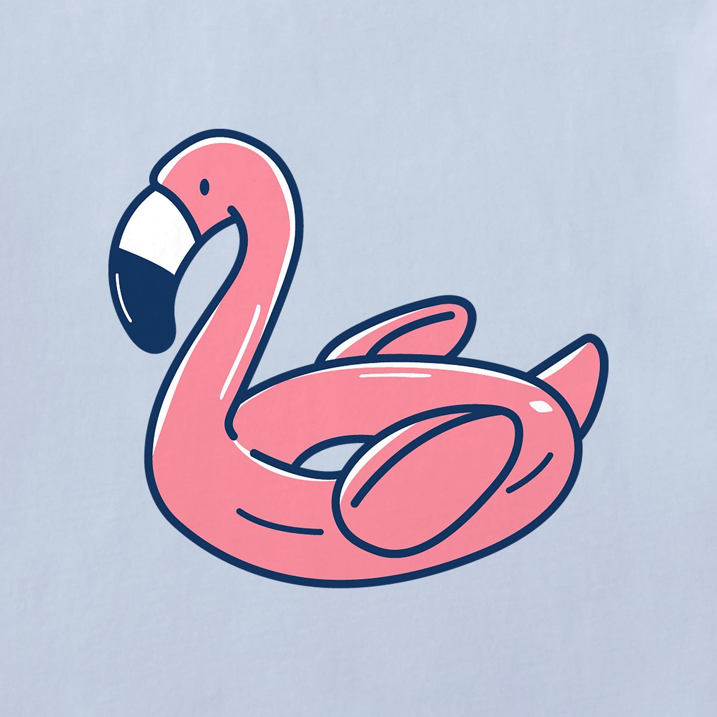 Women's Flamingo Floatie Short Sleeve Crusher Tee