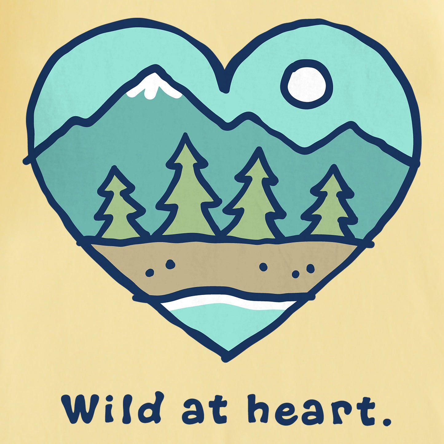 Women's Wild At Heart Short Sleeve Crusher Tee